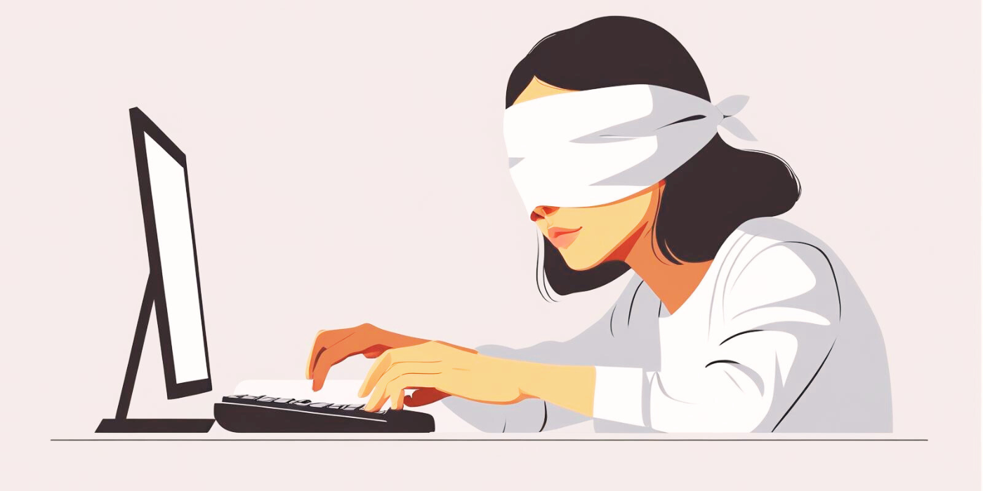 Blindfolded Buddy Typing