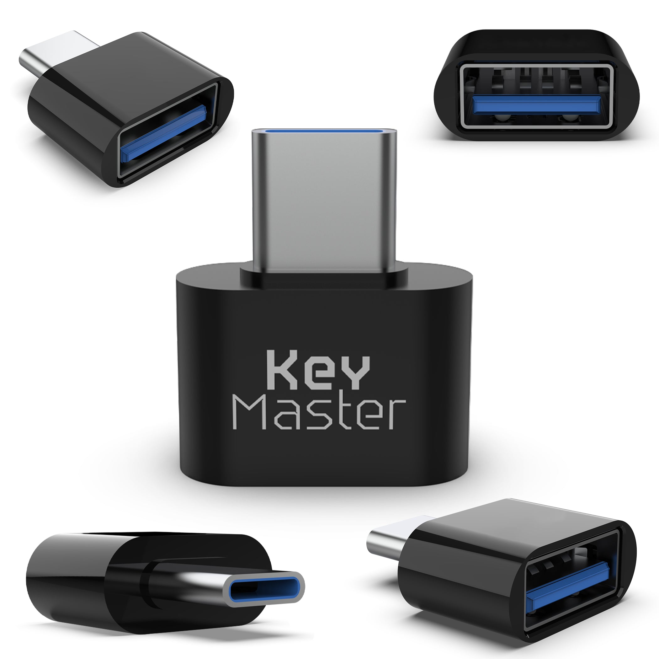 5 PACK USB-A Female to USB-C Male Adapter